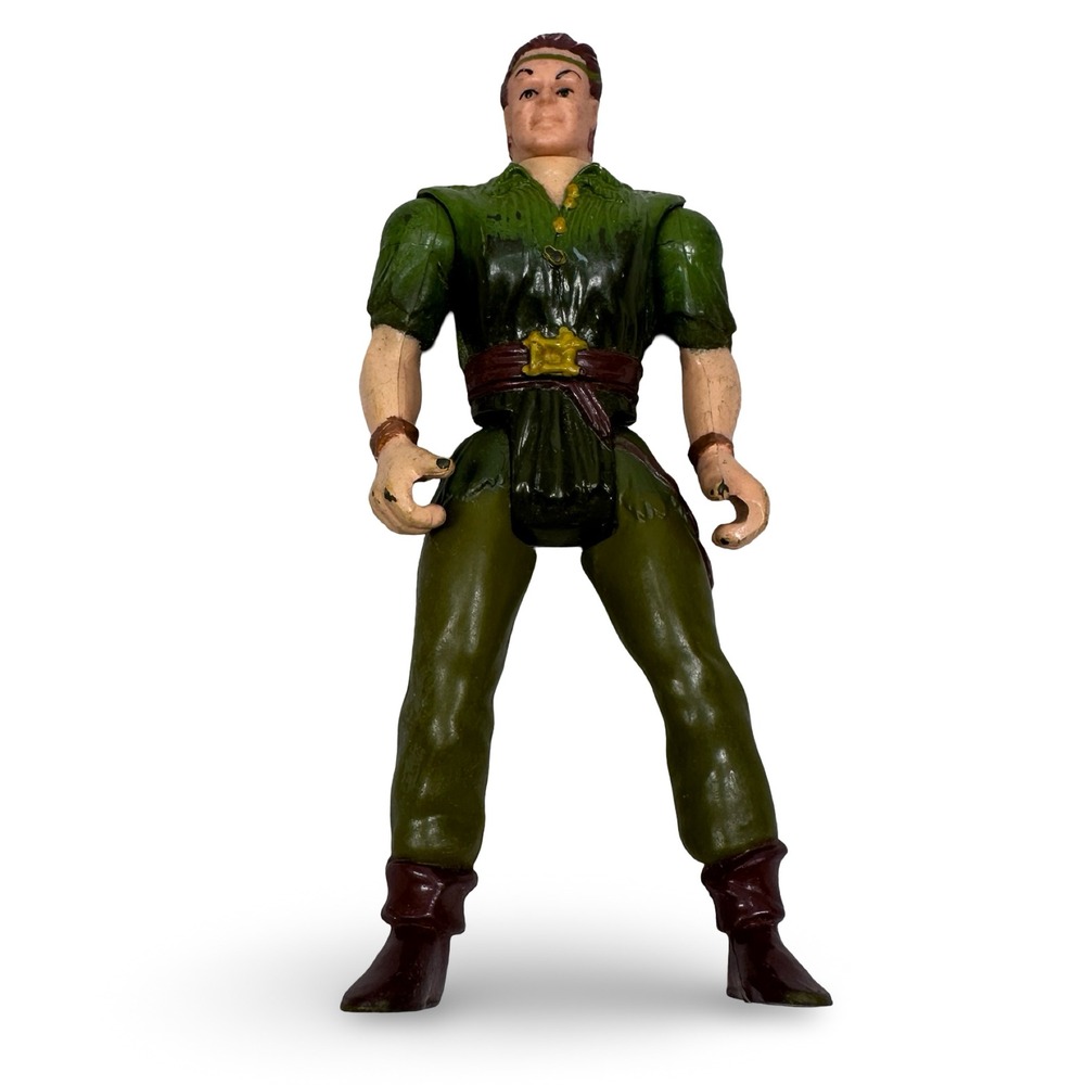 Vintage 1991 TriStar Pictures Peter‎ Pan Action Figure Green Outfit 4.5 Inch